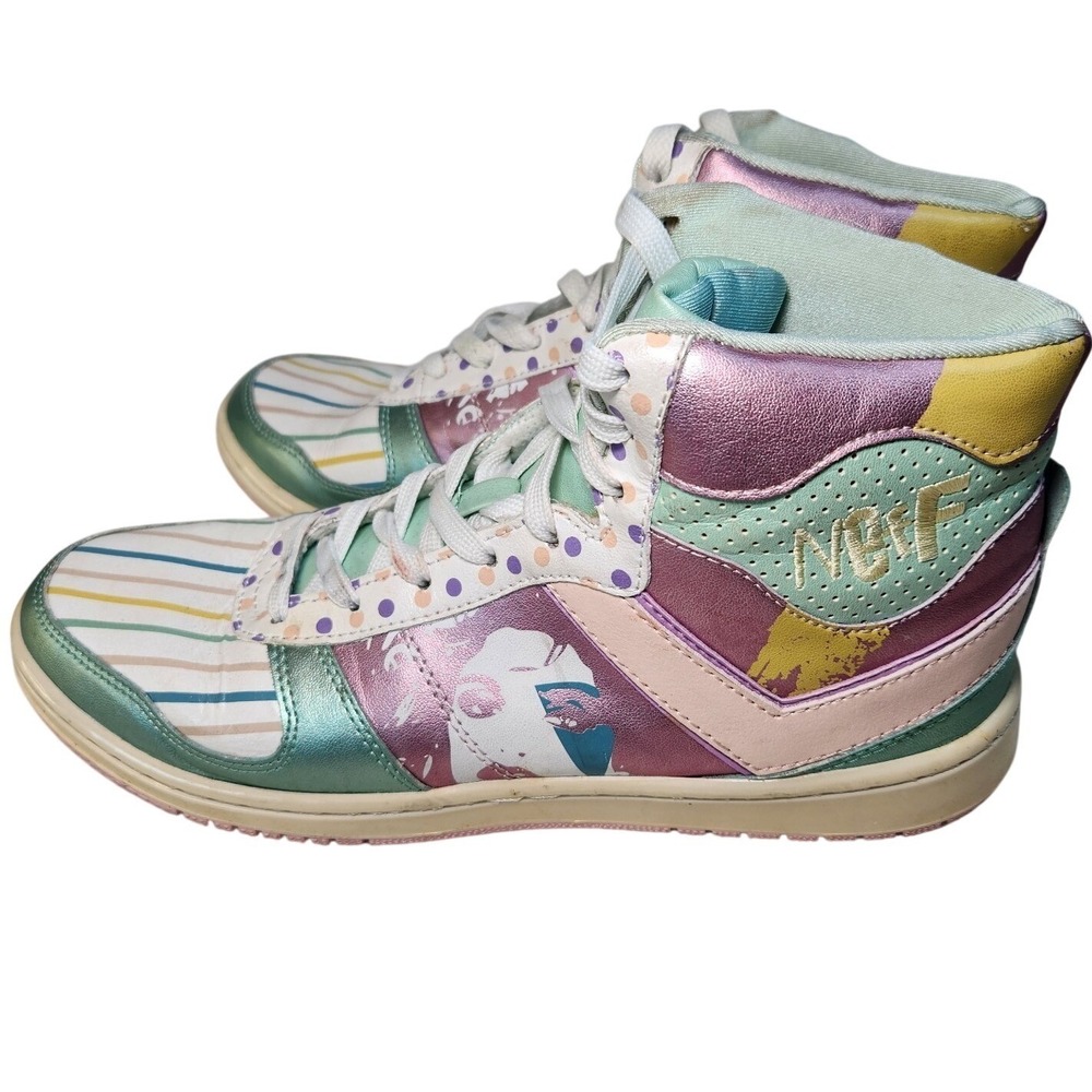 PONY x NEFF City Wings Cosmo Sneakers Womens 8.5 Retro 80s Limited‎ Rare VTG Y2K